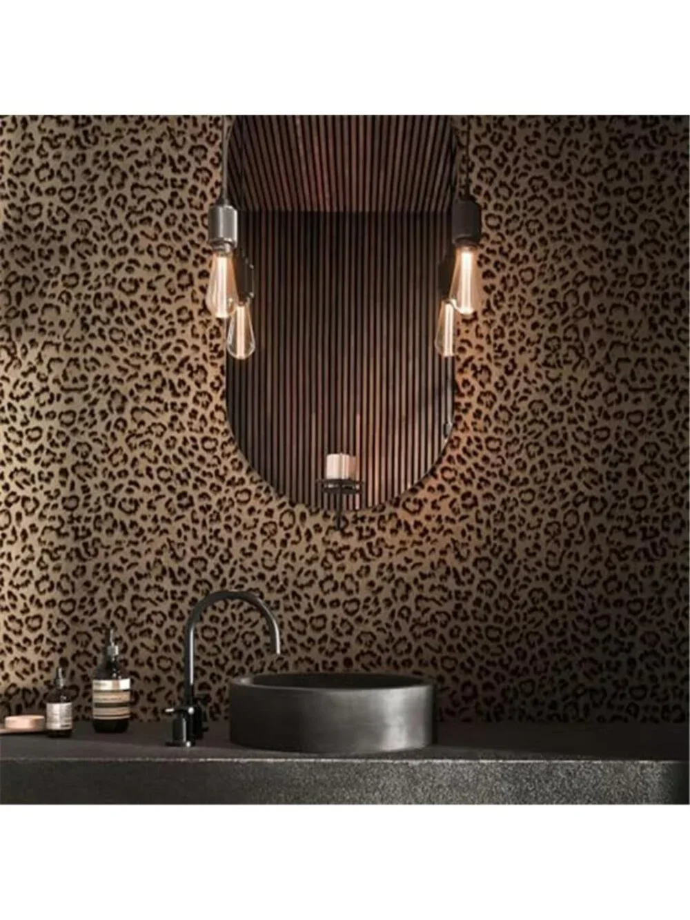 Leopard Print Peel Stick Wallpaper Removable Waterproof Cheetah Yellow Black